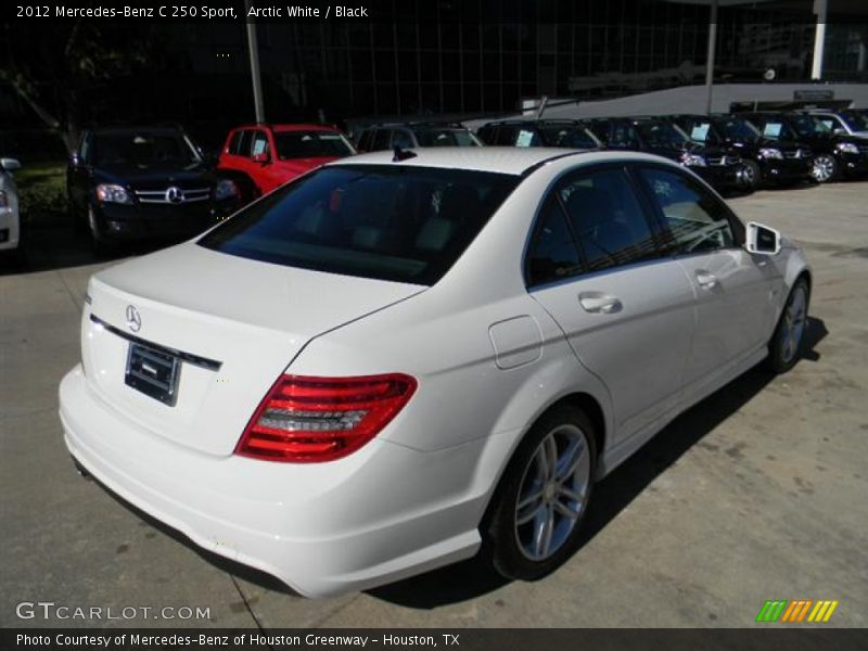 Arctic White / Black 2012 Mercedes-Benz C 250 Sport