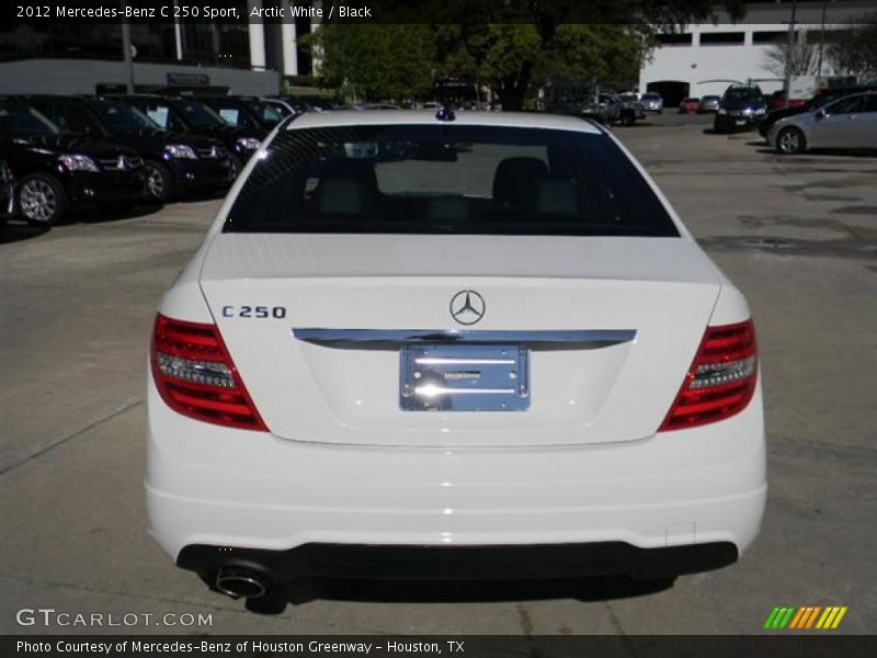 Arctic White / Black 2012 Mercedes-Benz C 250 Sport