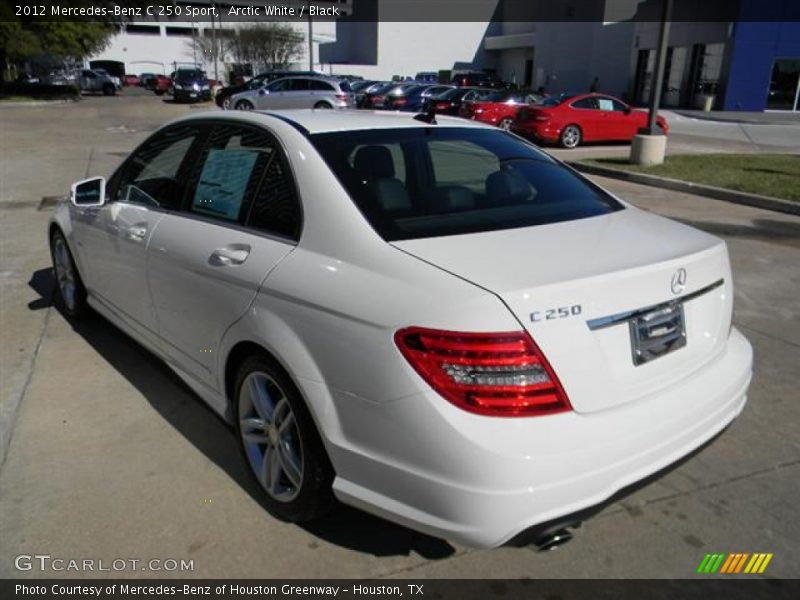 Arctic White / Black 2012 Mercedes-Benz C 250 Sport