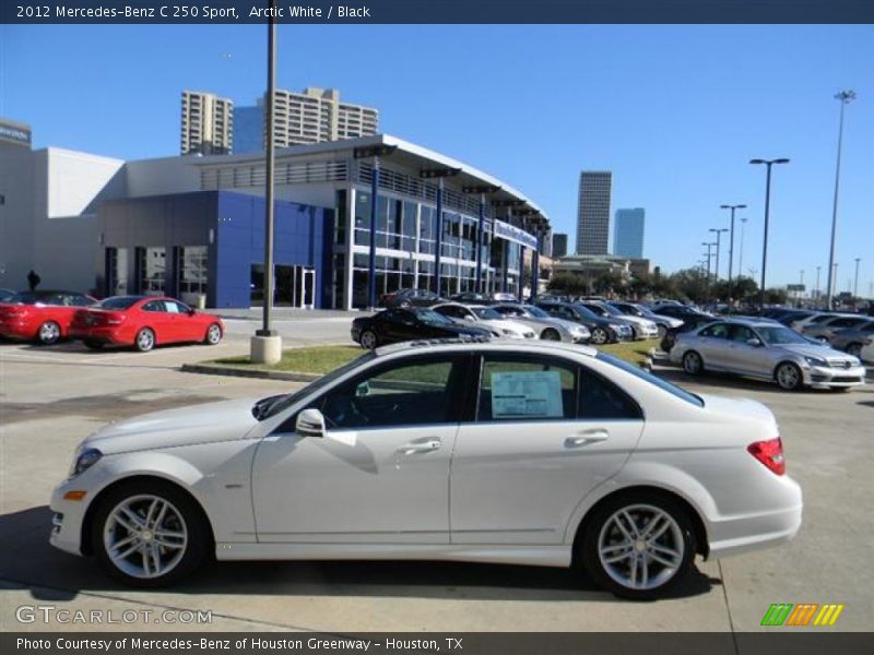 Arctic White / Black 2012 Mercedes-Benz C 250 Sport