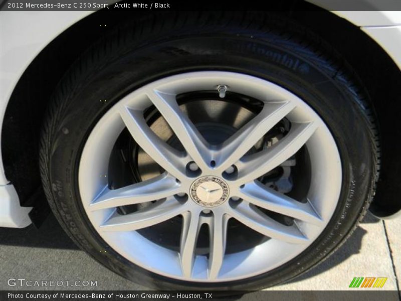 Arctic White / Black 2012 Mercedes-Benz C 250 Sport
