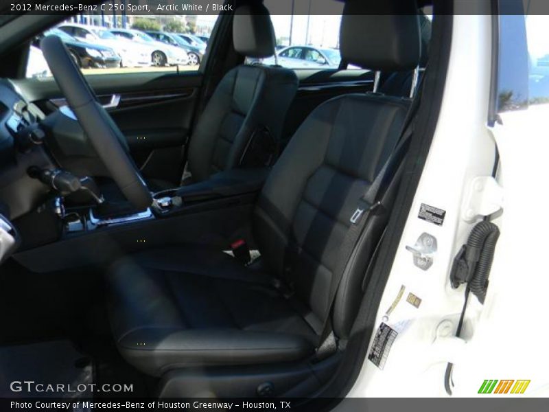 Arctic White / Black 2012 Mercedes-Benz C 250 Sport