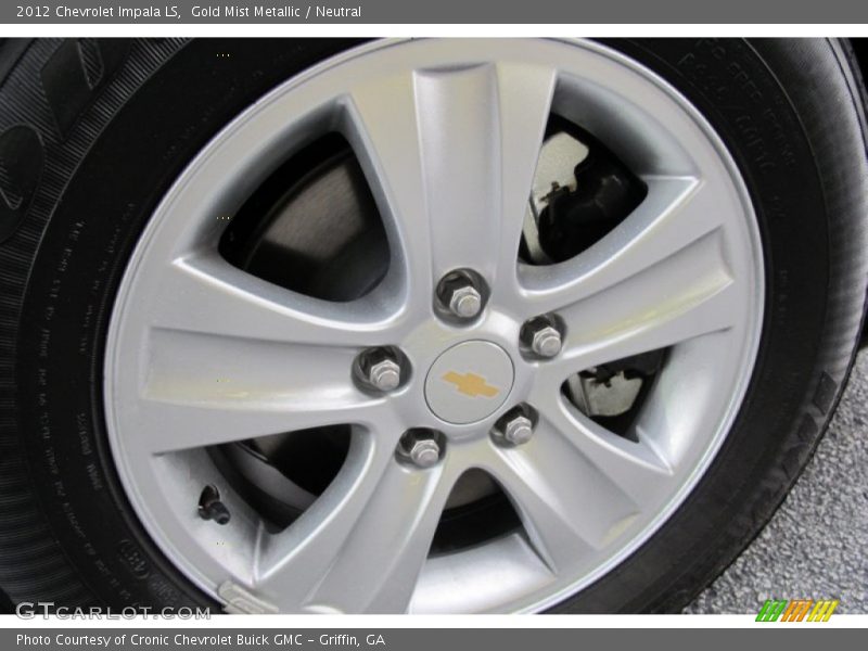 Gold Mist Metallic / Neutral 2012 Chevrolet Impala LS