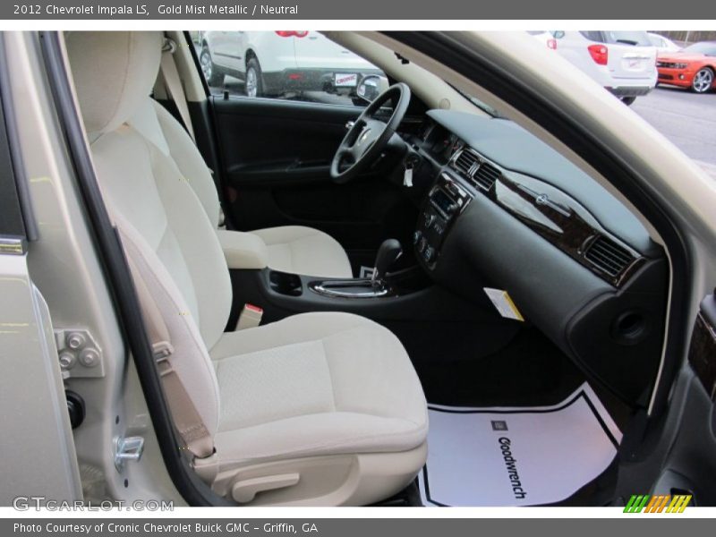 Gold Mist Metallic / Neutral 2012 Chevrolet Impala LS