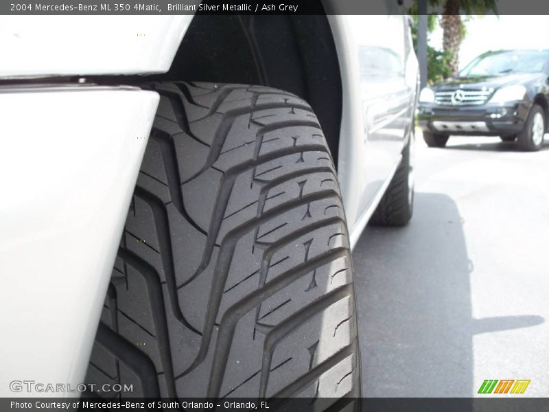 Brilliant Silver Metallic / Ash Grey 2004 Mercedes-Benz ML 350 4Matic