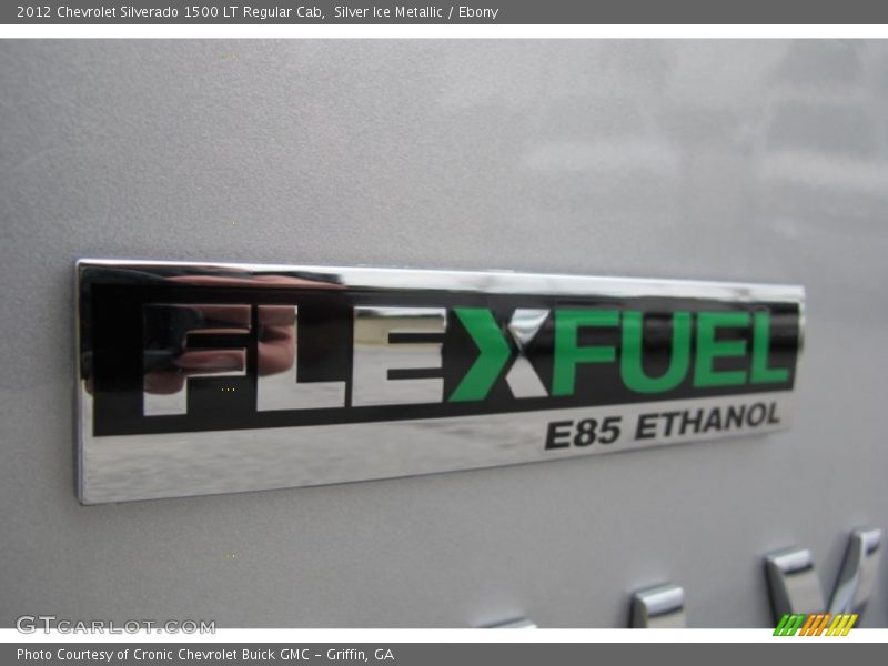 Silver Ice Metallic / Ebony 2012 Chevrolet Silverado 1500 LT Regular Cab
