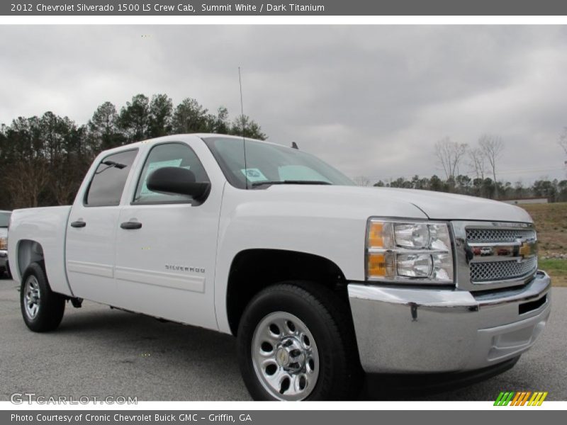 Summit White / Dark Titanium 2012 Chevrolet Silverado 1500 LS Crew Cab