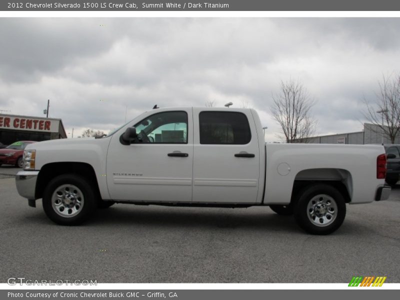 Summit White / Dark Titanium 2012 Chevrolet Silverado 1500 LS Crew Cab