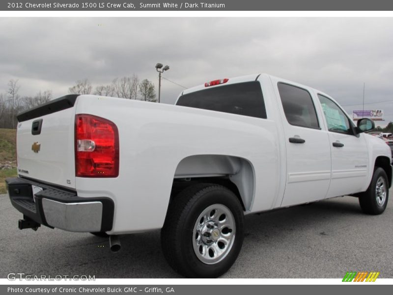 Summit White / Dark Titanium 2012 Chevrolet Silverado 1500 LS Crew Cab