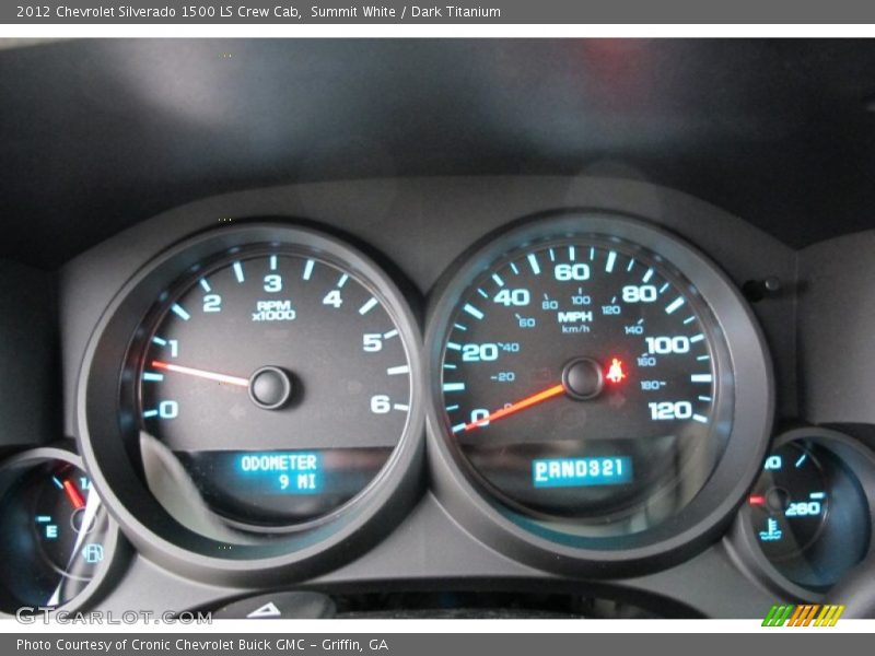 Summit White / Dark Titanium 2012 Chevrolet Silverado 1500 LS Crew Cab