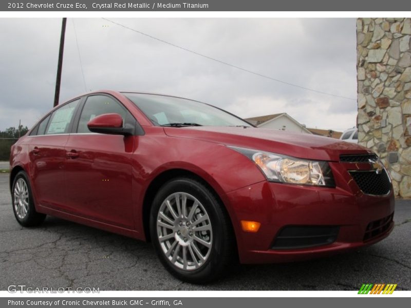 Crystal Red Metallic / Medium Titanium 2012 Chevrolet Cruze Eco