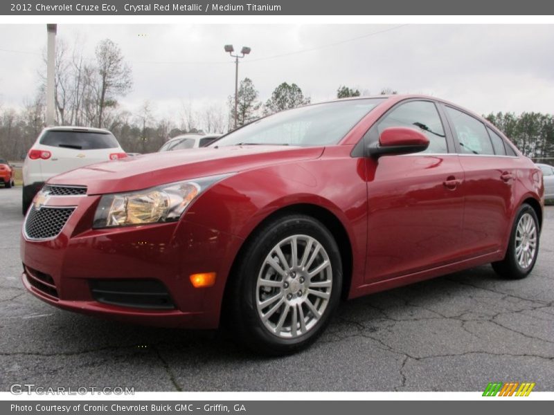 Crystal Red Metallic / Medium Titanium 2012 Chevrolet Cruze Eco