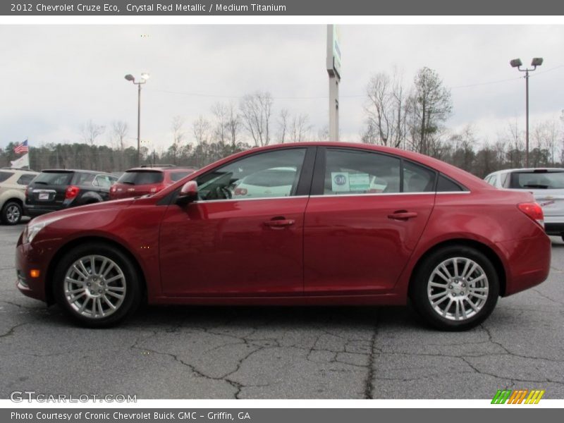 Crystal Red Metallic / Medium Titanium 2012 Chevrolet Cruze Eco