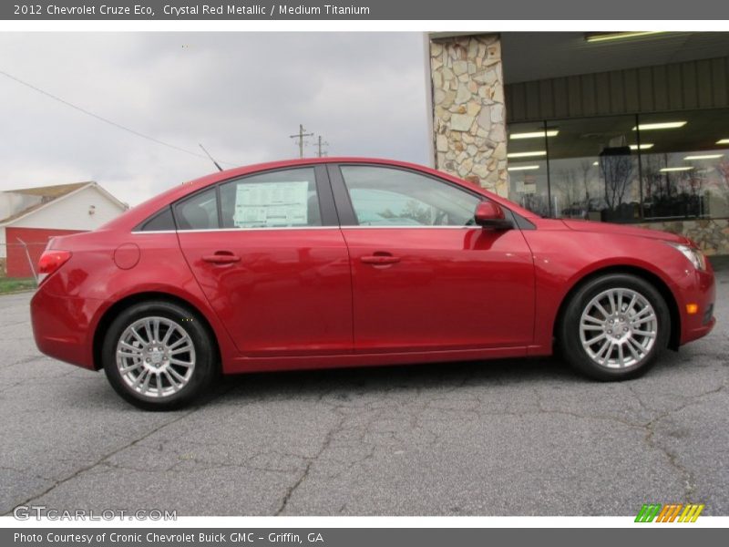 Crystal Red Metallic / Medium Titanium 2012 Chevrolet Cruze Eco