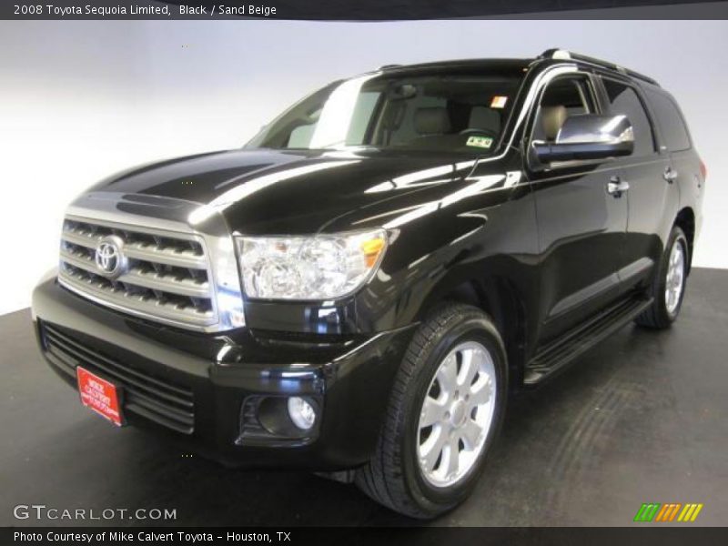 Black / Sand Beige 2008 Toyota Sequoia Limited