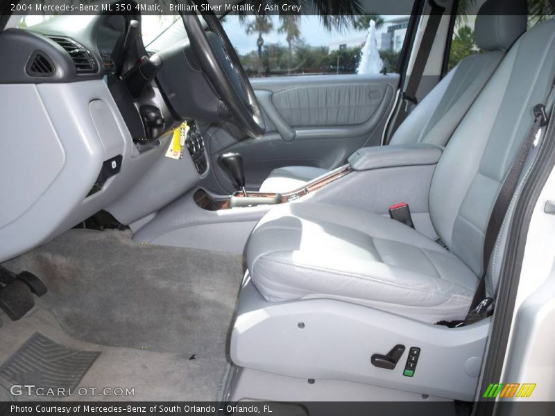 Brilliant Silver Metallic / Ash Grey 2004 Mercedes-Benz ML 350 4Matic