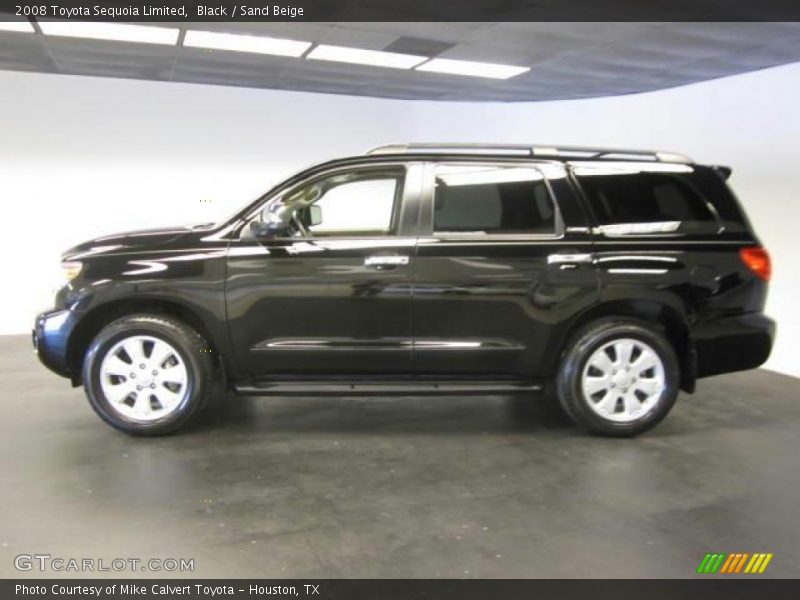 Black / Sand Beige 2008 Toyota Sequoia Limited