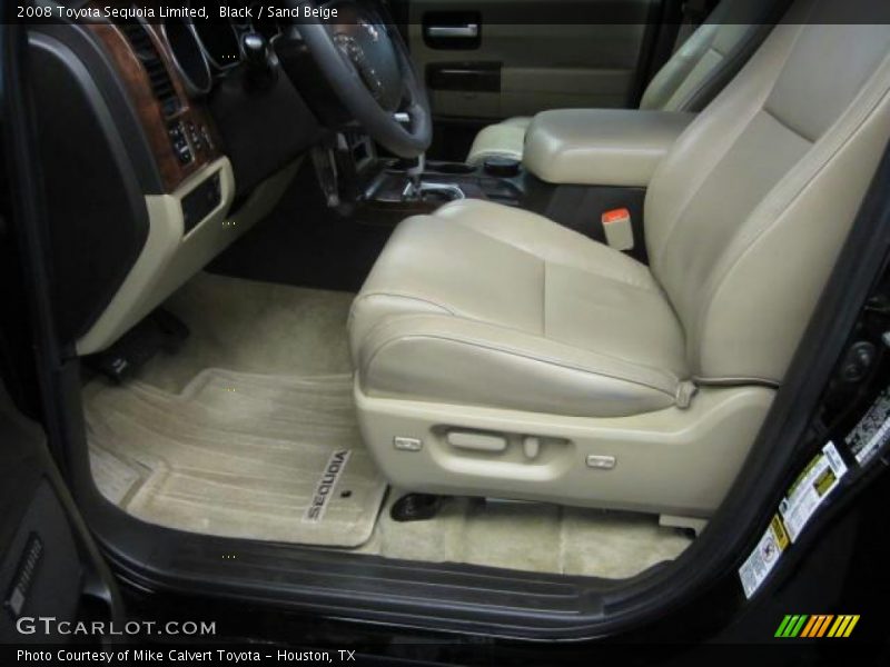 Black / Sand Beige 2008 Toyota Sequoia Limited