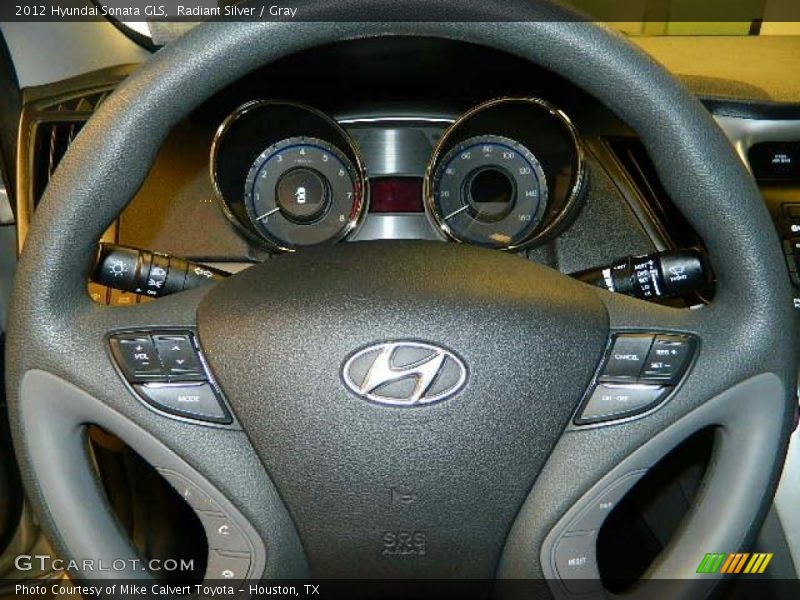 Radiant Silver / Gray 2012 Hyundai Sonata GLS