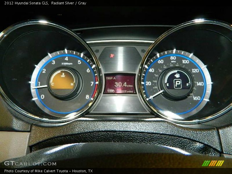 Radiant Silver / Gray 2012 Hyundai Sonata GLS