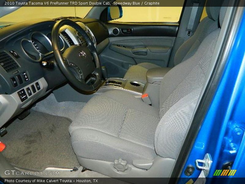 Speedway Blue / Graphite 2010 Toyota Tacoma V6 PreRunner TRD Sport Double Cab