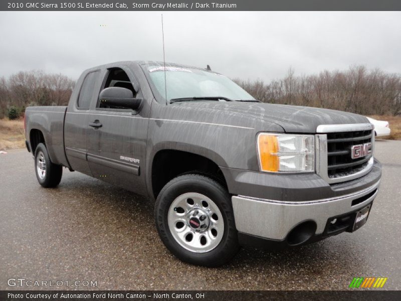 Front 3/4 View of 2010 Sierra 1500 SL Extended Cab