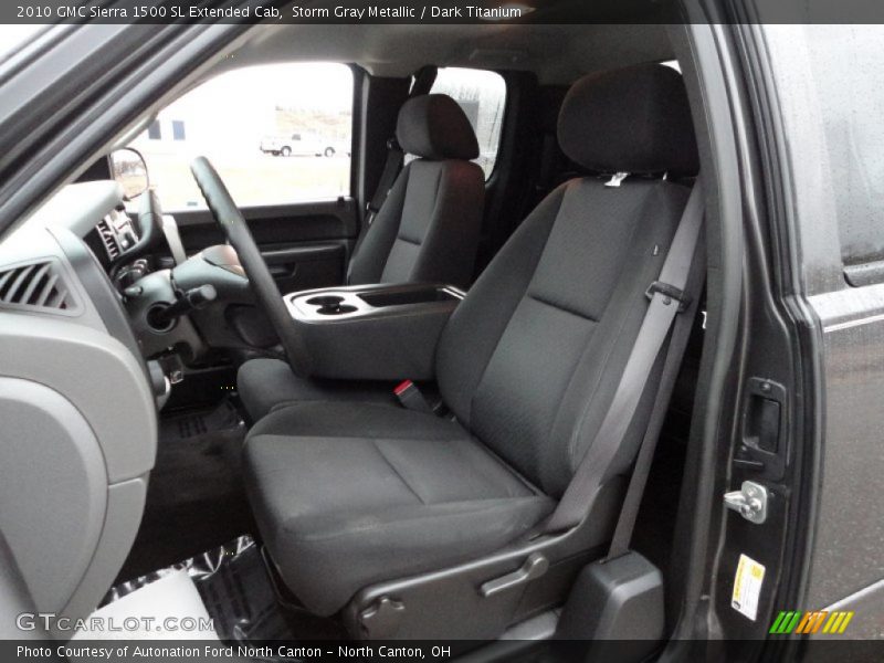  2010 Sierra 1500 SL Extended Cab Dark Titanium Interior