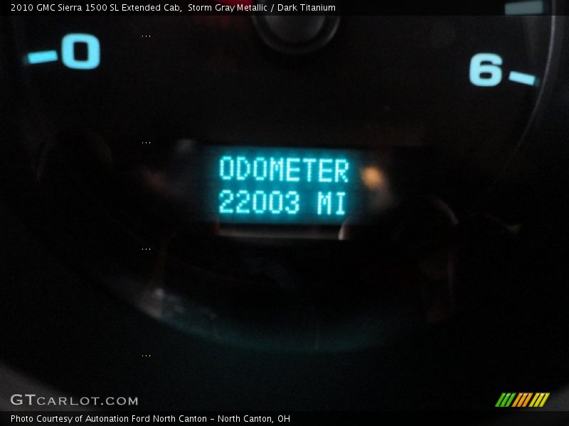 Storm Gray Metallic / Dark Titanium 2010 GMC Sierra 1500 SL Extended Cab
