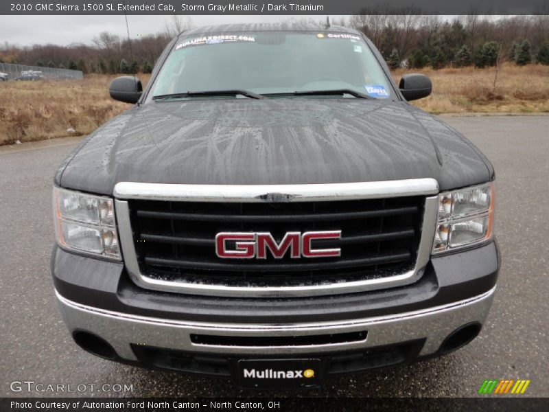 Storm Gray Metallic / Dark Titanium 2010 GMC Sierra 1500 SL Extended Cab