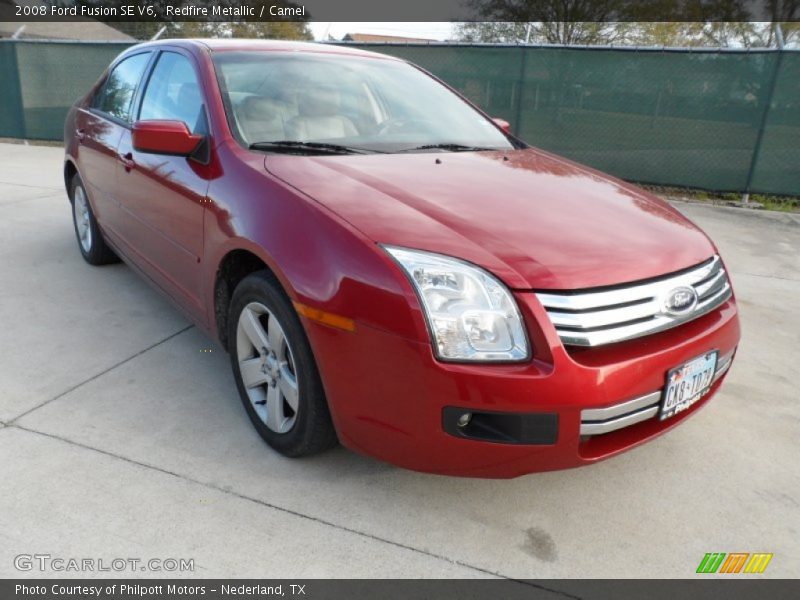 Redfire Metallic / Camel 2008 Ford Fusion SE V6