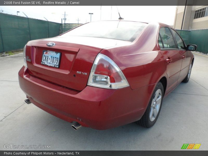 Redfire Metallic / Camel 2008 Ford Fusion SE V6