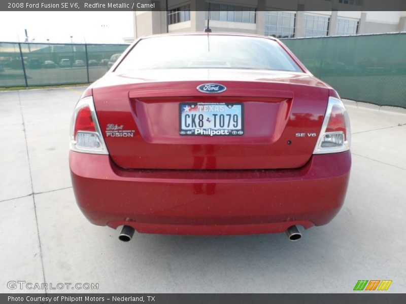 Redfire Metallic / Camel 2008 Ford Fusion SE V6
