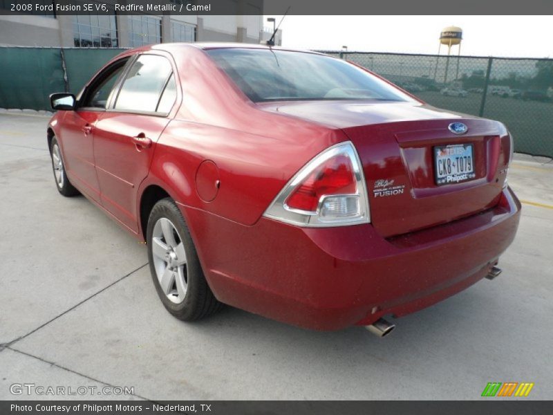 Redfire Metallic / Camel 2008 Ford Fusion SE V6