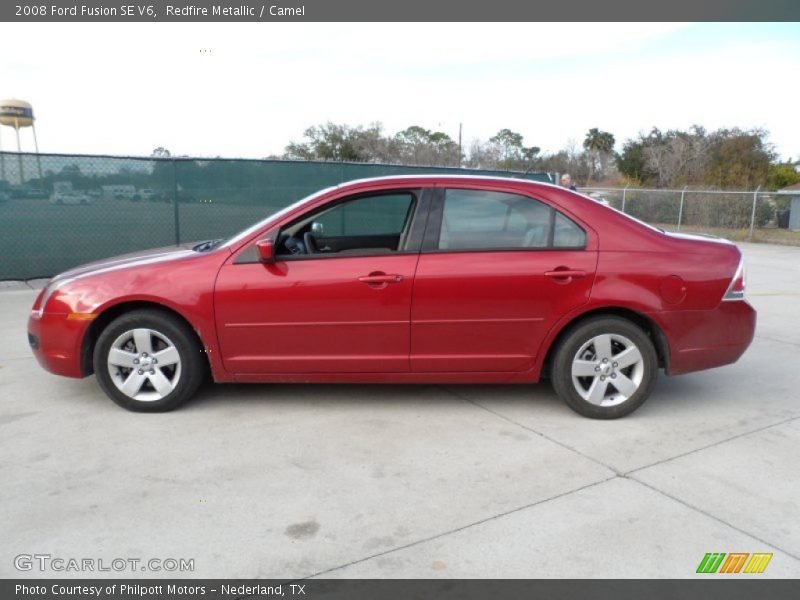 Redfire Metallic / Camel 2008 Ford Fusion SE V6