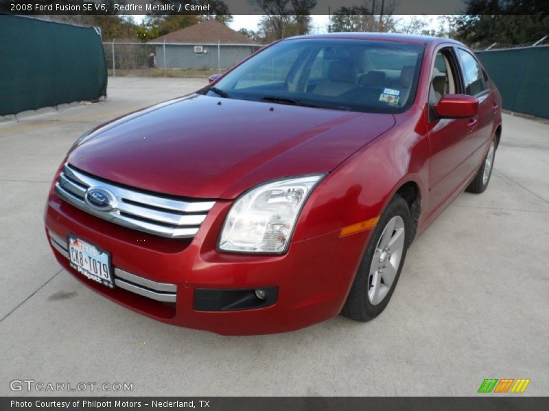 Redfire Metallic / Camel 2008 Ford Fusion SE V6