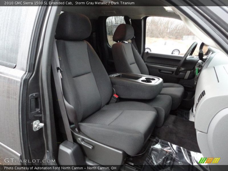  2010 Sierra 1500 SL Extended Cab Dark Titanium Interior