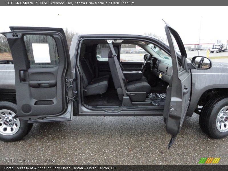  2010 Sierra 1500 SL Extended Cab Dark Titanium Interior