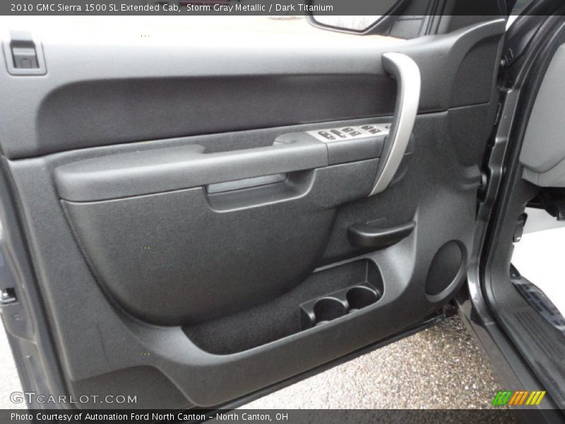 Storm Gray Metallic / Dark Titanium 2010 GMC Sierra 1500 SL Extended Cab