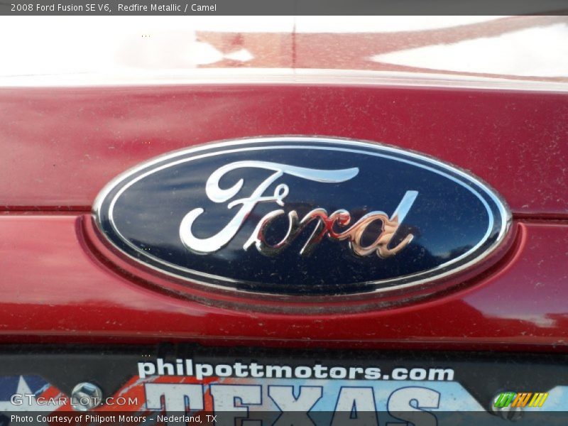 Redfire Metallic / Camel 2008 Ford Fusion SE V6