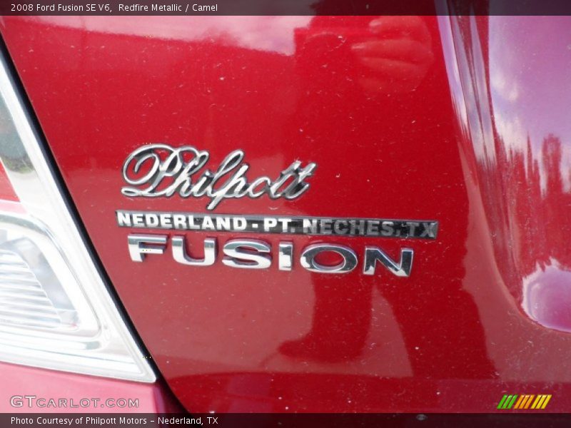 Redfire Metallic / Camel 2008 Ford Fusion SE V6