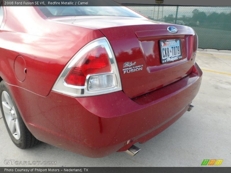 Redfire Metallic / Camel 2008 Ford Fusion SE V6