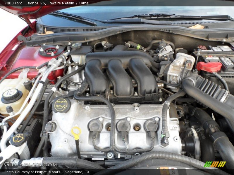 Redfire Metallic / Camel 2008 Ford Fusion SE V6