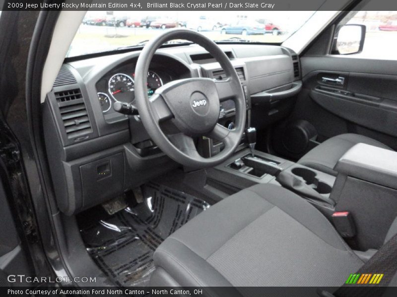 Brilliant Black Crystal Pearl / Dark Slate Gray 2009 Jeep Liberty Rocky Mountain Edition 4x4