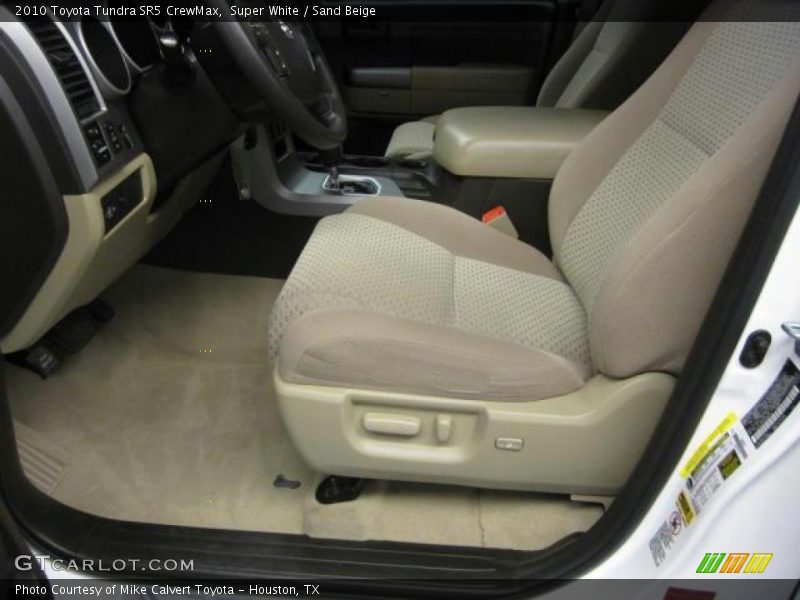 Super White / Sand Beige 2010 Toyota Tundra SR5 CrewMax