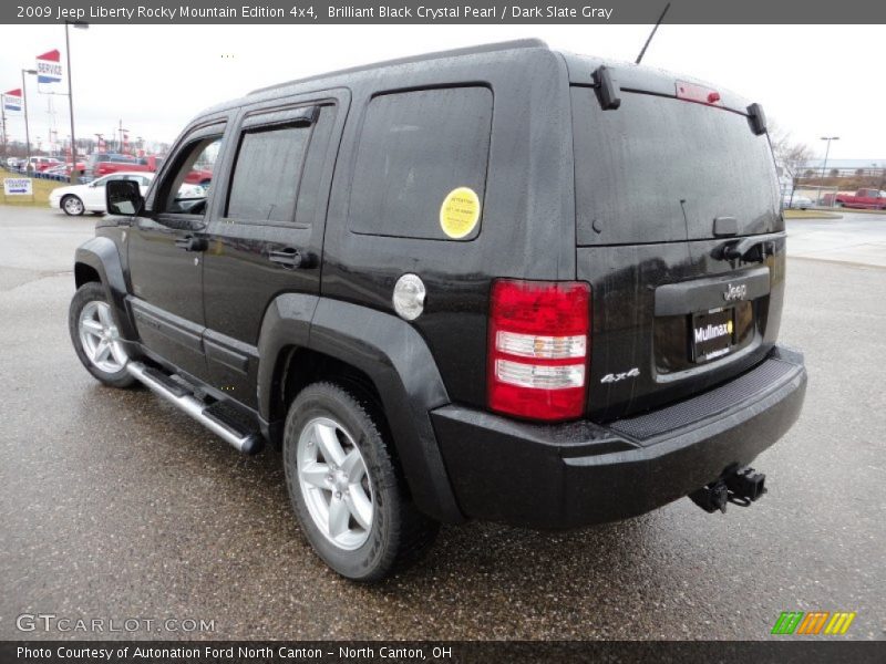 Brilliant Black Crystal Pearl / Dark Slate Gray 2009 Jeep Liberty Rocky Mountain Edition 4x4