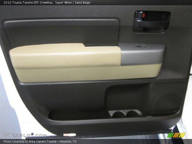 Super White / Sand Beige 2010 Toyota Tundra SR5 CrewMax