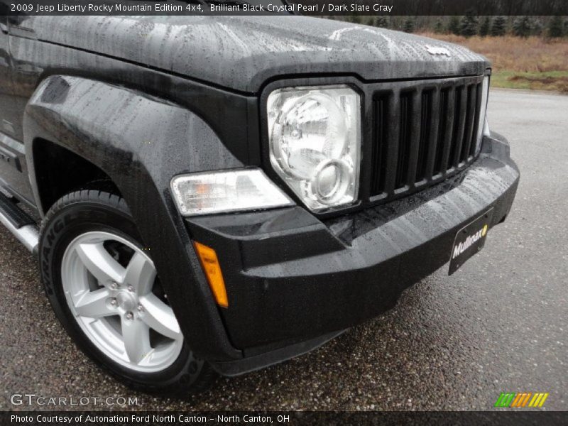 Brilliant Black Crystal Pearl / Dark Slate Gray 2009 Jeep Liberty Rocky Mountain Edition 4x4