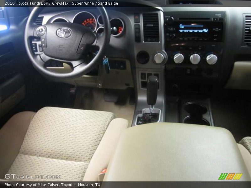 Super White / Sand Beige 2010 Toyota Tundra SR5 CrewMax