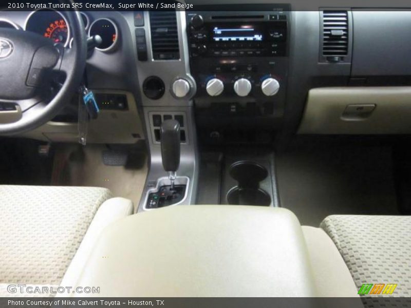 Super White / Sand Beige 2010 Toyota Tundra SR5 CrewMax
