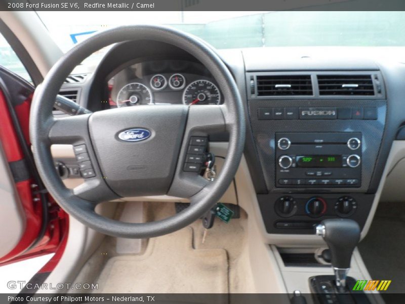 Redfire Metallic / Camel 2008 Ford Fusion SE V6